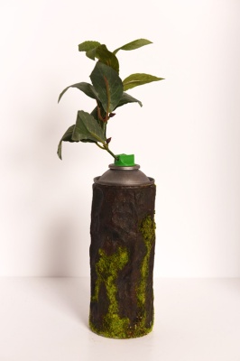 ''G6080 - Jungle Green'' customised empty spray can by Michael Atherton